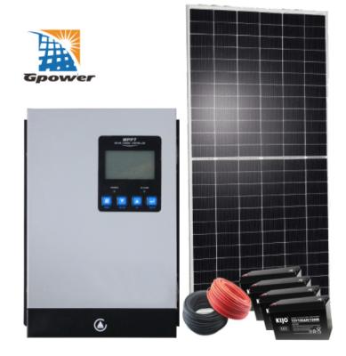 China IEC 8000W Grid Tied Solar System With Battery Backup for sale