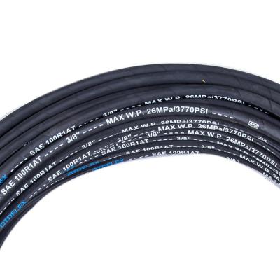 China Flexible Synthetic Rubber Hose 1sn R1at Steel Wire Hot Temperature In America for sale