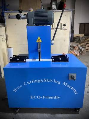 China Button Control hosecrimping-machine.comHose Cutting Equipment Rubber Blade Cutting Machine zu verkaufen