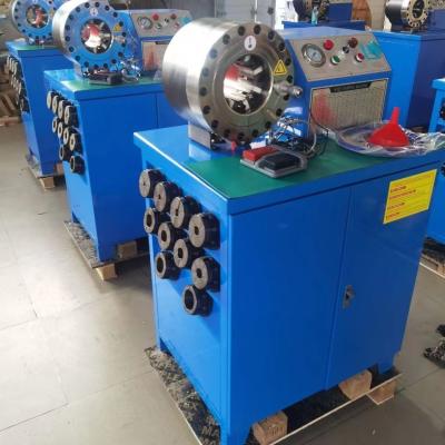 China Hoogdruk elektrische hydraulische slangcrimping machine 31.5mpa Productiviteit 200 stuks/uur Te koop