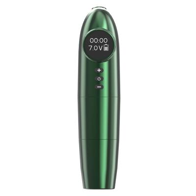 中国 LCD表示の回転式入れ墨機械無線緑色の専門の入れ墨銃のペン電池機械 販売のため