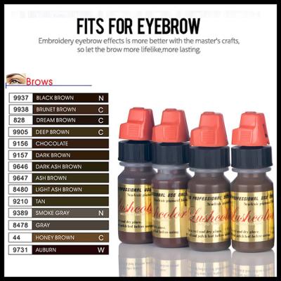 China Pigmentos semi permanentes del maquillaje de Lushcolor para el tatuaje del lápiz de ojos del labio de la ceja en venta
