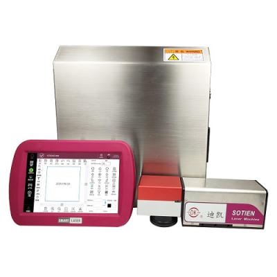 Chine Acier inoxydable de machine de laser d'inscription de fibre de Raycus Code QR de 30 watts à vendre