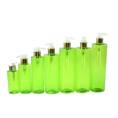 China 30ML To 1000ML Plastic Lotion Shower Gel Container Pet Cylinder Bottle For Cosmetic for sale