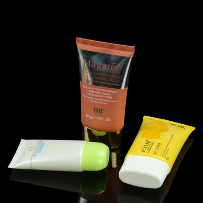 China Custom Cosmetic Tube Packaging Hand Lotion Flat Oval Tube for sale