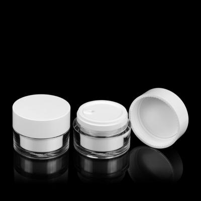 China 50ml 100ml Luxury PETG Cream Container Replaceable Refillable Face Cream Cosmetic Jar for sale