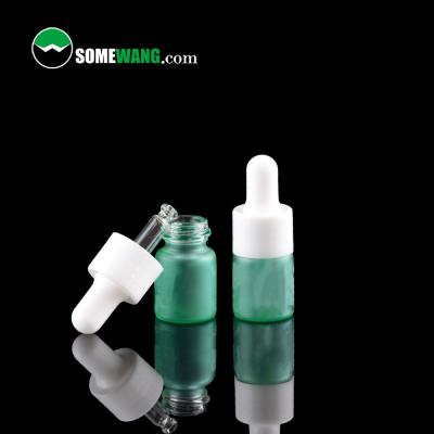 China Plastic PET Essential Oil Glass Bottle Serum Bottle With Dropper Glass Inner for sale