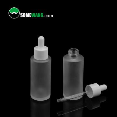 China 40ml Glass Dropper Essential Oil Container Matte Black Essential Oil Bottle ISO9001 for sale