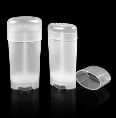 China 80ml ODM Flat Shaped PP Empty Deodorant Roller Bottles Big Volume Containers for sale