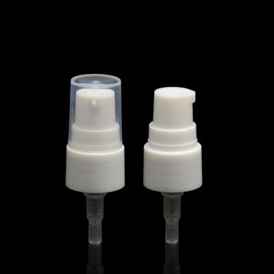 China Cosmetic Plastic White Treatment Dispenser Spray Pump 18/410 0.12cc for sale