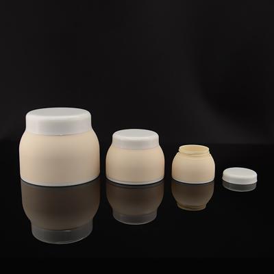 China 30ml 50ml 100ml Empty PP Cream Jar Bowl Shaped BPA Free Clear Plastic Jars With Lids for sale