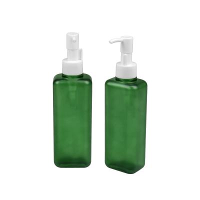 Chine bouteille carrée 24/410 de pompe de lotion de corps de forme de bouteille cosmétique de 150ml 185ml PETG à vendre