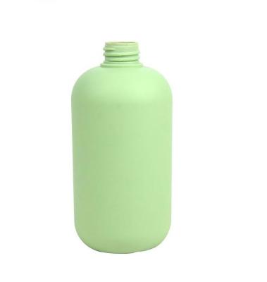 China 500ml 28/410 PE Cosmetic Bottle Round HDPE Empty Cosmetic Containers for sale