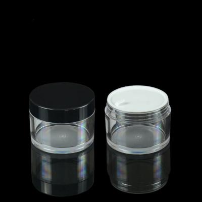 China 55mm 100ml PETG Cosmetic Jar Cream Jar Packaging Labelling for sale