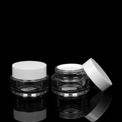 China 50ml PETG Heavy Wall Cream Jars Cosmetic Packaging Lotion Jars With Lids for sale
