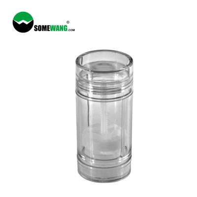 China ODM OEM 65ml Deodorant Stick Cylindrical Clear AS Bottle 65g For Body Fragrance for sale