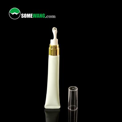 China Plastic Squeeze Custom Long Nose Nozzle Cosmetic Eye Cream Tube Small 10ml 15ml 20ml 30ml for sale