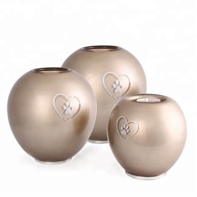 China Paw Print Personalized Dog Urns , Pet Ashes Urn Easy Maintain Anti - Skid for sale