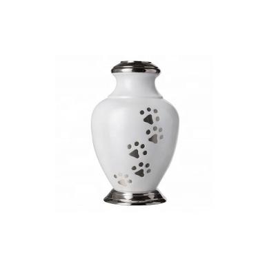 China Durable Professional White Pet Urn , Beautiful Dog Urns Any Size Available for sale