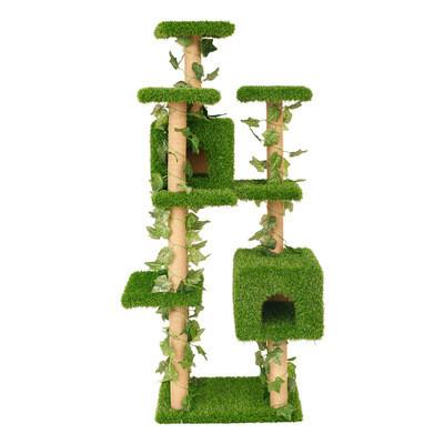 China Árbol que sube del gato grande del ocio, talla 62 del entretenimiento de la torre del árbol del gato * 51 * el 168CM en venta