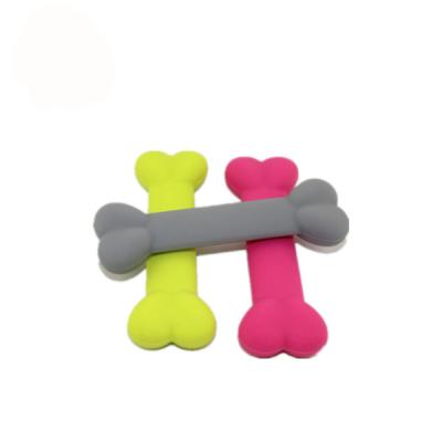 China Bone Shape Pet Play Toys Non - Toxic Silicone Material For Dog Dental Health for sale
