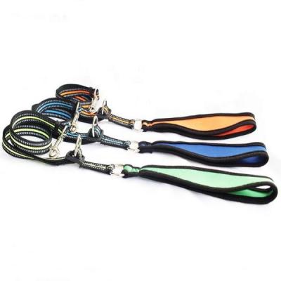 China Neoprene Handle Personalized Dog Leash Reflective With Strong Zinc Alloy Hook for sale