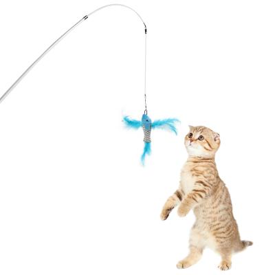 China Het lichtgewicht Interactieve Huisdierenstuk speelgoed, Kat behandelt Stokken voor Beschikbare Kattenoem/ODM Te koop