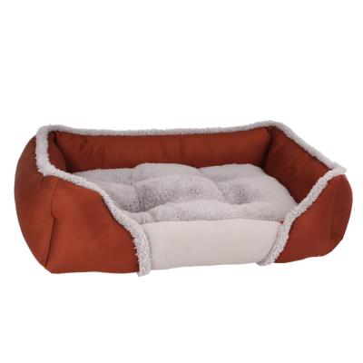 China Multiple Color Pet Den Bed Cozy Plush Interior Anti - Static Cotton Material for sale