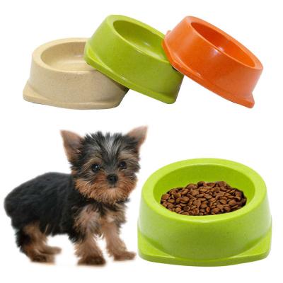 China Customized Size Ceramic Pet Bowl , Pet Food Bowl Green / Orange / Beige Color for sale