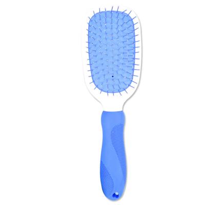 China Double Side Pet Hair Brush Fashionable Customized Shape Blue / Pink Color for sale