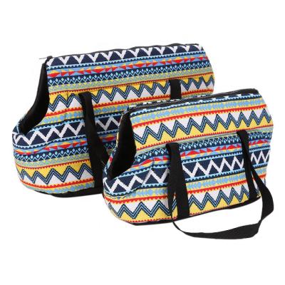 China Fashionable Canvas Tote Pet Carrier Portable 2 Size Available For Pets Rest for sale