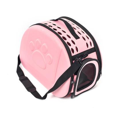 China Breathable Pet Carrier Handbag Ventilated With Safety Buckle Zippers / Strap for sale