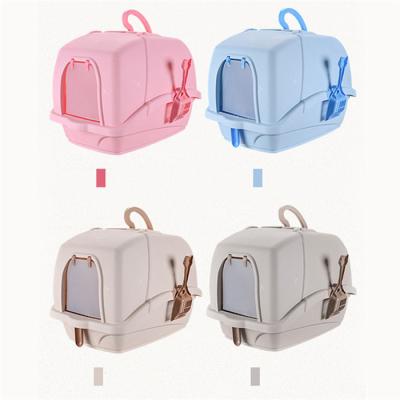 China Cat Shit Basin Extra Large Cat Litter Box Fully Enclosed Anti Spatter Deodorant Cat Toilet for sale