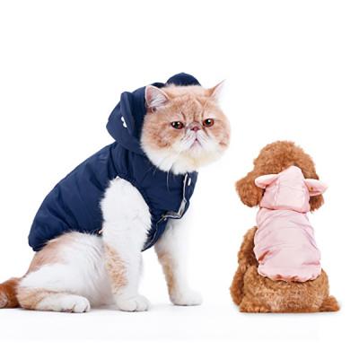 China Weight 150g Cat Wearing Baby Clothes Blue / Pink Color 2 Sizes For Winter for sale
