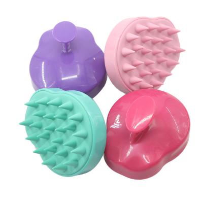 China Durable Hair Scalp Massage Brush Plastic / Silicone Material For Pet Shower for sale