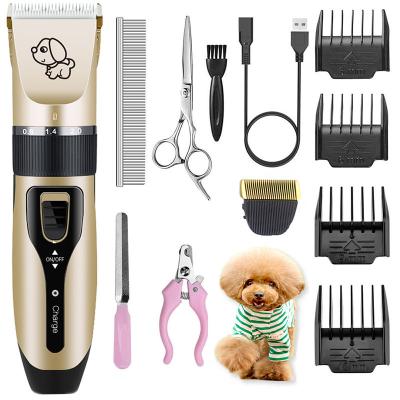 China Light Weight Pet Hair Clippers & Trimmers Cordless With Detachable Guide Combs for sale