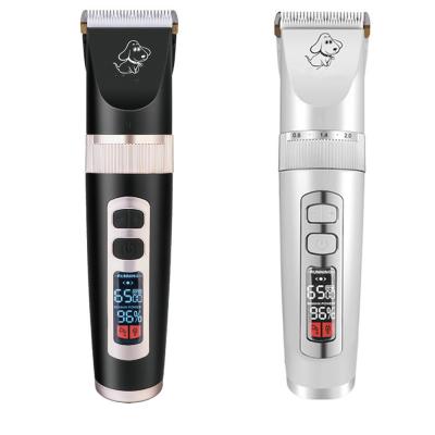 China LCD Screen Professional Rechargeable Pet Trimmer Three Gear Speed For All Kind Hair for sale