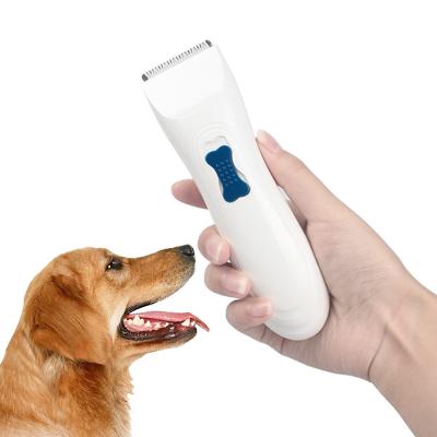 China Convenient Using Cordless Pet Grooming Clippers Low Vibration Design White Color for sale