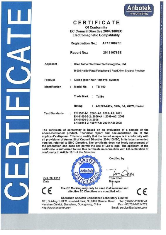 CE - Xi'an Taibo Electronic Technology  Co., Ltd.