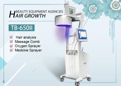 China LED Lights 650nm 808nm Diode Laser Hair Growth Machine With Hair Skin Analyzer for sale