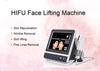 China 5 Cartridges Intensity Focused HIFU Face Lifting Machine For Body Wrinkle Removal for sale