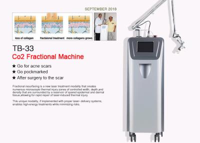 China Glass / RF / Metal Tube Co2 Fractional Laser Machine For Acne Scar / Tattoo Removal for sale