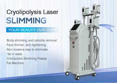 China Beauty Salon Cellulite Treatment Cryolipolysis Slimming Machine / Four Heads Cooling Sculpting Cryo Machine for sale