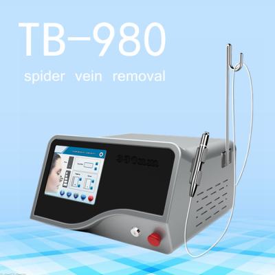 China High Power 980 nm Diode Laser Spider Removal Machine With Imported Fiber 2 Years Warranty for sale