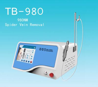 China 10w Spider Veins Removal 980 nm Diode Laser Vascular Therapy With Air Cooling System for sale