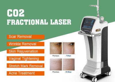 China Stretch Mark Removal Co2 Fractional Laser Machine 10600nm Skin Resurfacing Equipment / Co2 Laser for sale