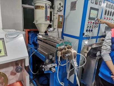 China FEP FPA ETFE Cable Extrusion Line Machine 35mm Screw High Efficiency Line Cable Extruder for sale