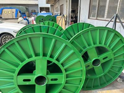 China Customized 1250mm Corrugated Bobbin , Steel Cable Reeling Drum for sale
