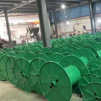 China 500mm 630mm Cable Bobbin Iron Punching Steel Bobbin For 70 Extruder Line for sale