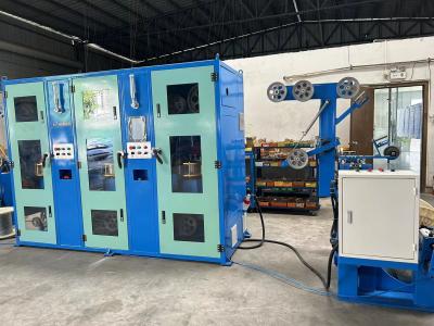 China Máquina de recubrimiento de cobre de alta velocidad horizontal automática de recubrimiento de alambre de envoltura en venta